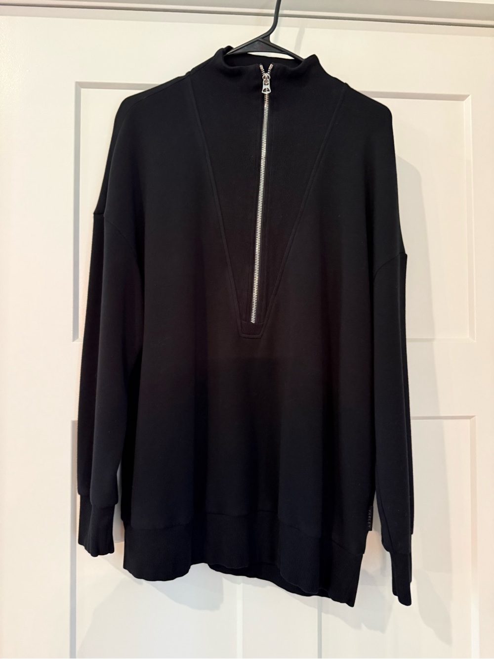 Varley Masie Longline Sweat Black Sweatshirt size M